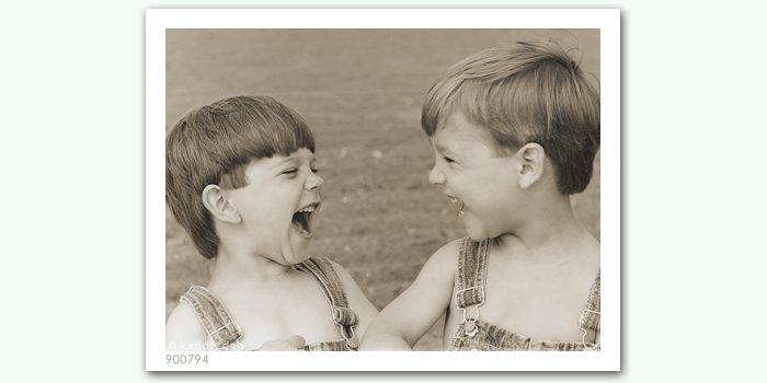 photograph of boys laughing