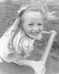 photograph of girl at playground
