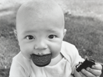 photograph of baby and cookies
